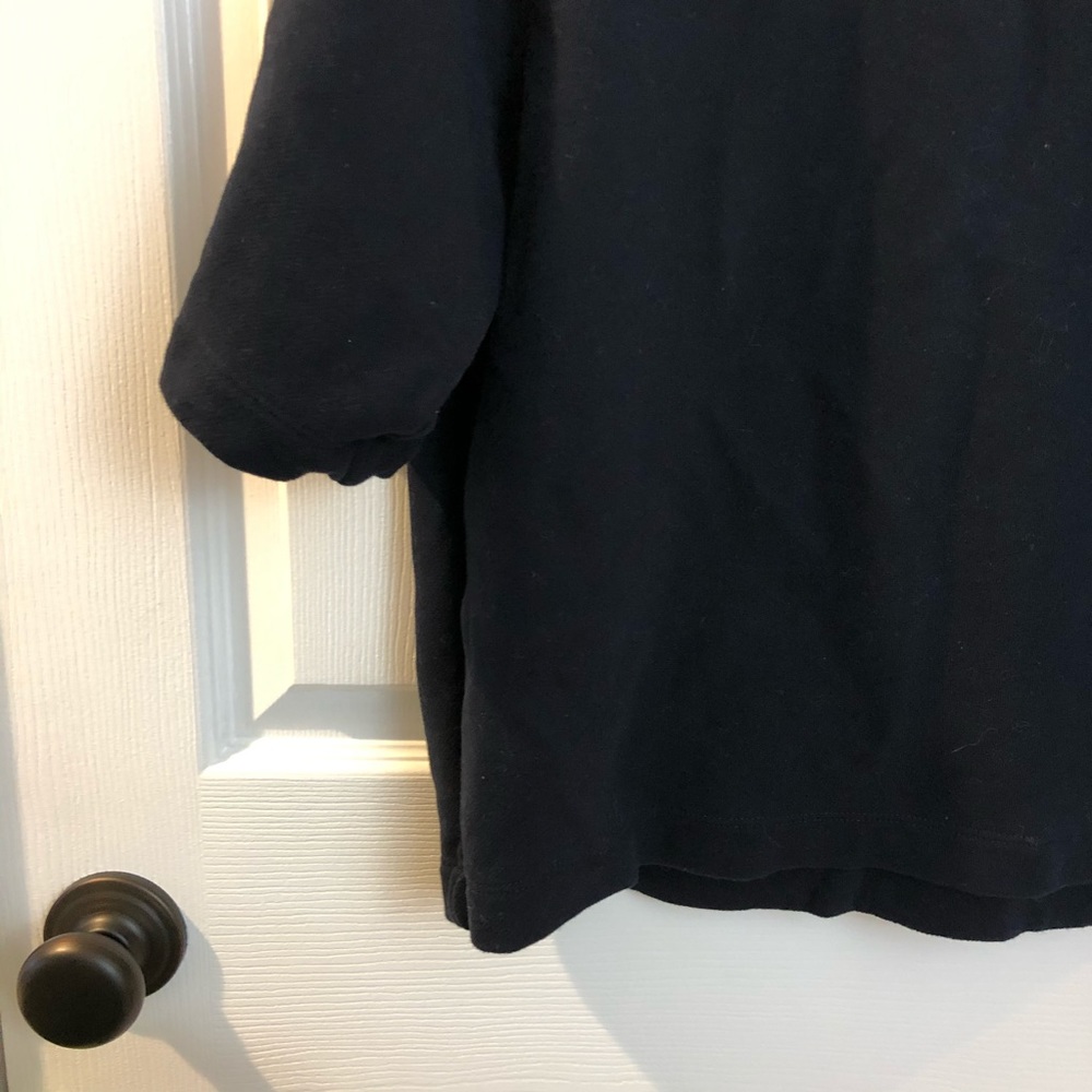 Vince | Navy Blue Cotton 3/4 Sleeve Sweatshirt - Picture 5 of 8